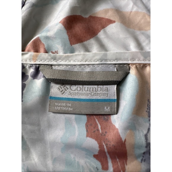 Columbia Womens Size Medium Side Hill Magnolia Floral Printed Windbreaker Jacket - Picture 9 of 13
